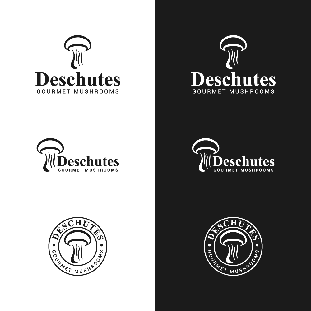 Logo-Design von Deceneu für Deschutes Gourmet Mushrooms | Design #20994909