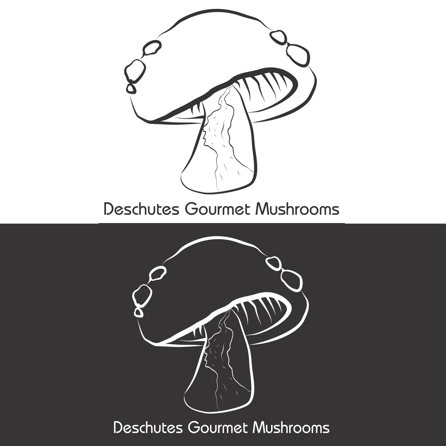 Logo Design by Chameera  Jayawardana for Deschutes Gourmet Mushrooms | Design #20949508