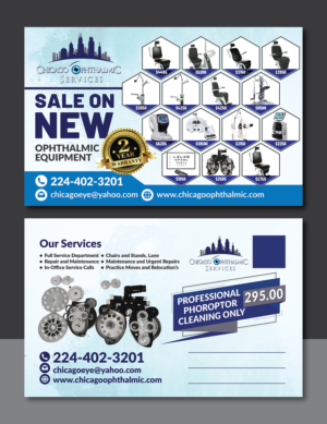 Postcard Design by Deziners Zone for Chicago Ophthalmic Services, Inc | Design: #21008559
