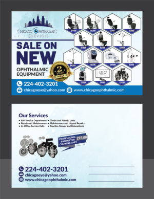 Postcard Design by Deziners Zone for Chicago Ophthalmic Services, Inc | Design: #21035493