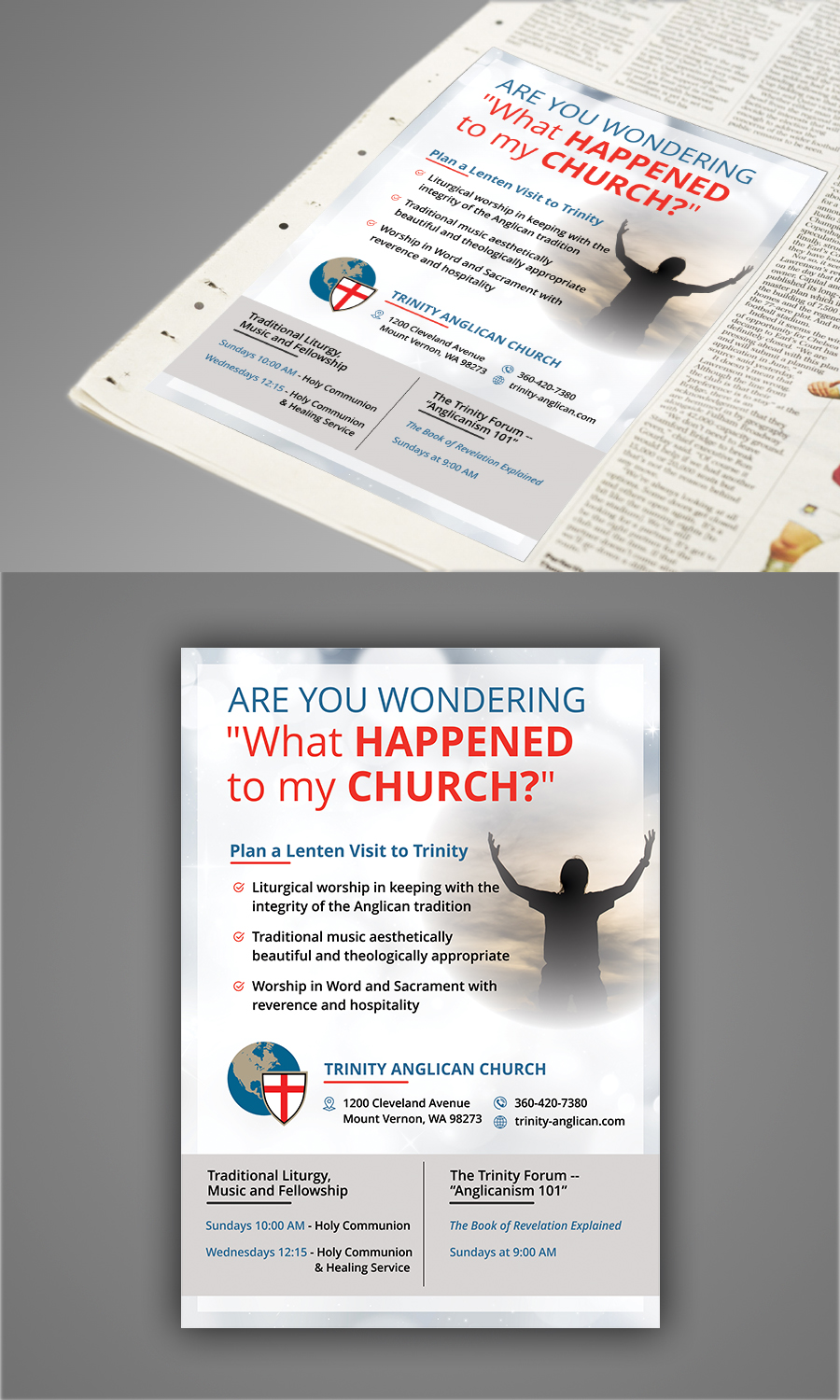 Newspaper Ad Design by ecorokerz for Trinity Anglican Church | Design #20957673