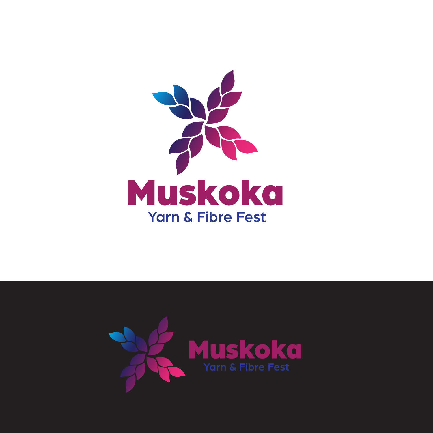Logo Design by coo.lt for Northern Bay Fibres & Muskoka Yarn Box | Design #20956484