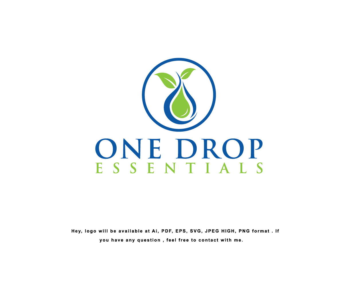 Logo Design by Design Solving for One Drop Essentials | Design #20954385