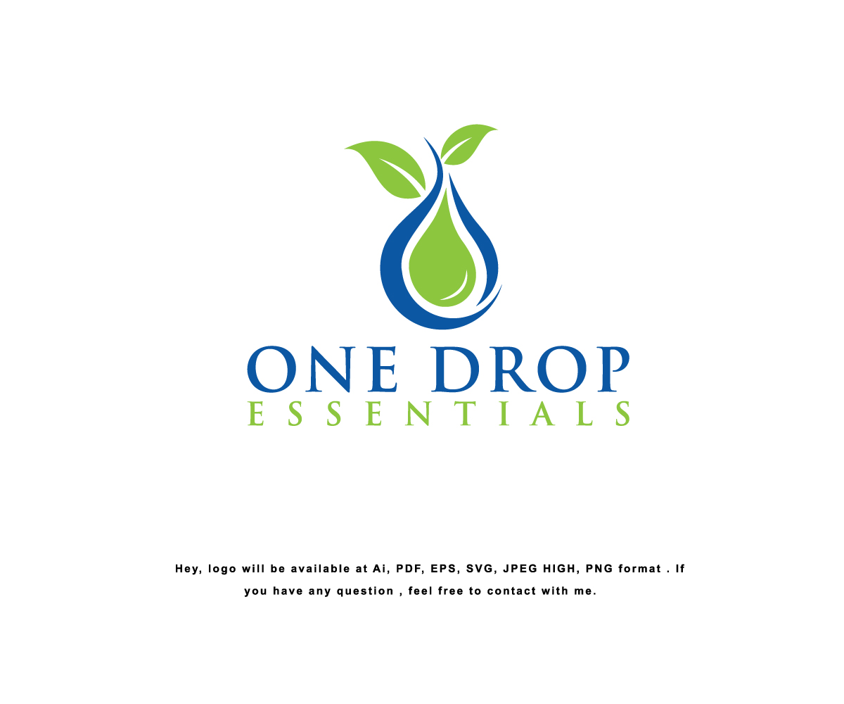 Logo Design by Design Solving for One Drop Essentials | Design #20954399