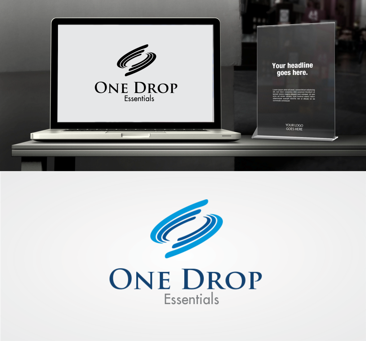 Logo Design by galiswar 2 for One Drop Essentials | Design #20966707
