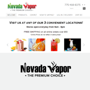 Nevada Vapor (logo),  The Premium Choice (smaller tagline) | Logo Design by jonosar