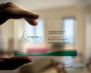 independent cleaner, reliable, custom, thorough, trustworthy | Business Card Design by SL Designer