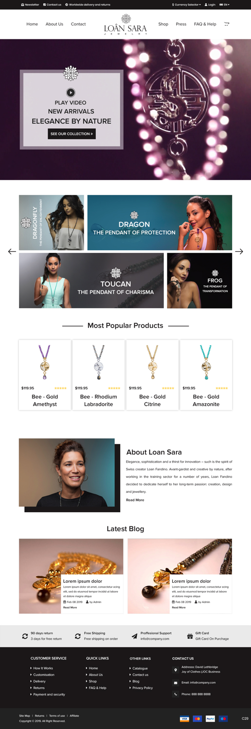 BigCommerce Design by pb for Loan Fandino | Design #20978980