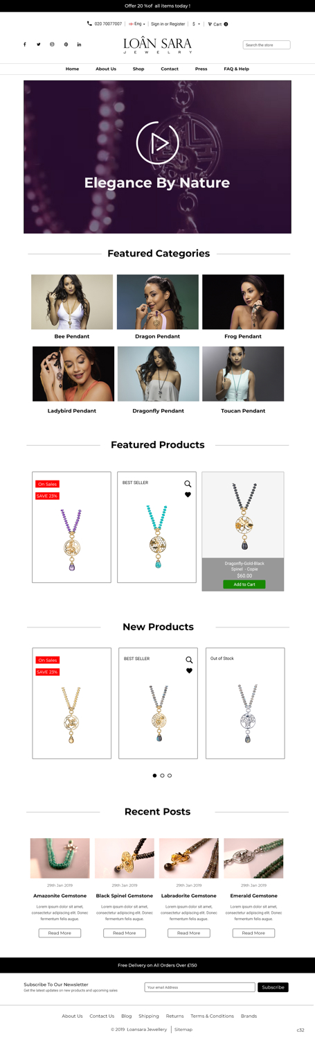 BigCommerce Design by pb for Loan Fandino | Design #20978981
