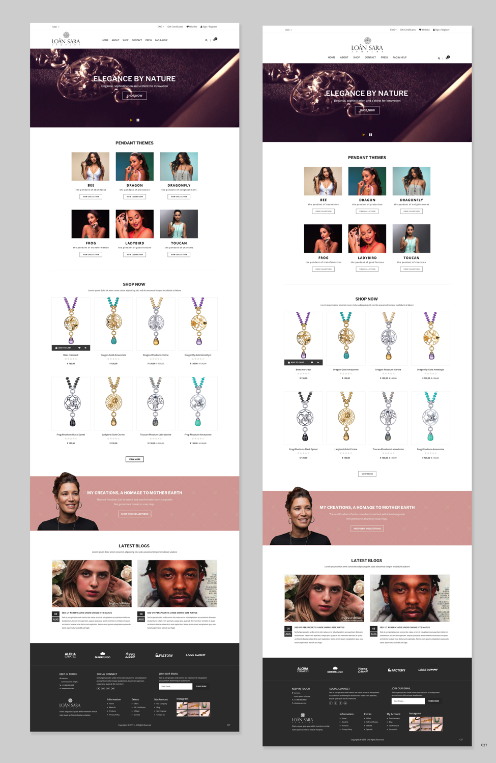 Diseño de BigCommerce por pb para Loan Fandino | Diseño #21045892