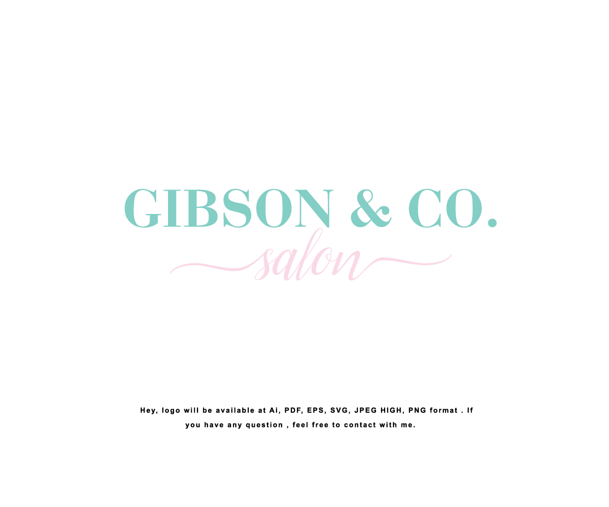 Logo Design by Design Solving for Gibson & Co. Salon | Design #20964581