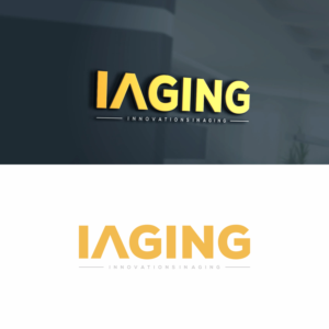 The company name is iAging -- tagline Innovations in Aging -- logo iA | Logo Design by tejo