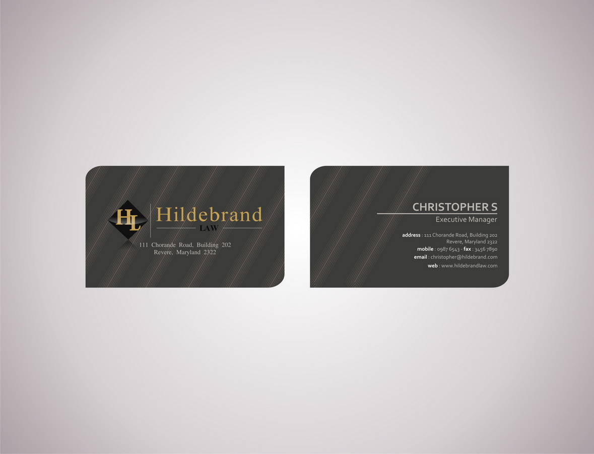 Visitenkarten-Design von RK HARRIS für dieses Projekt | Design #696638