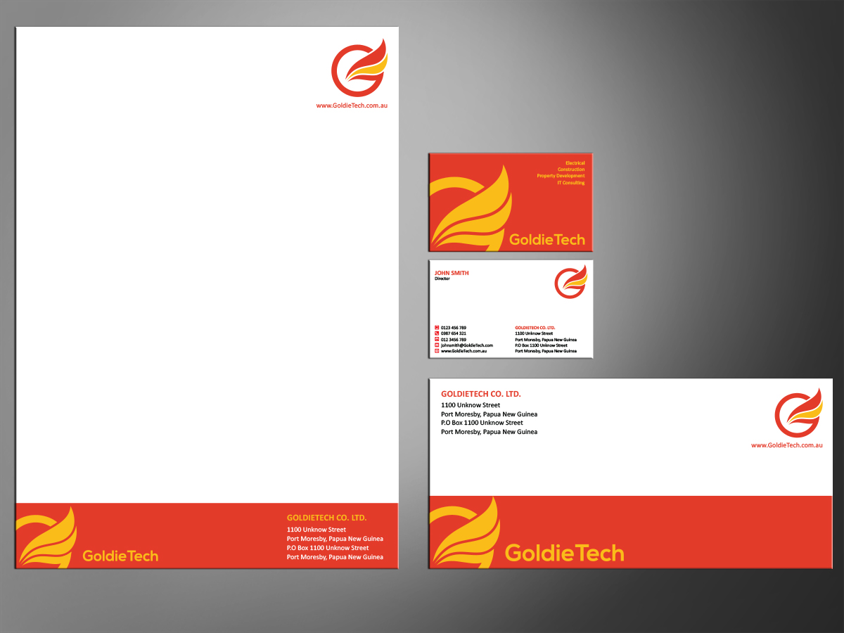 Visitenkarten-Design von MT für Goldie Tech Investment Ltd | Design #2926444
