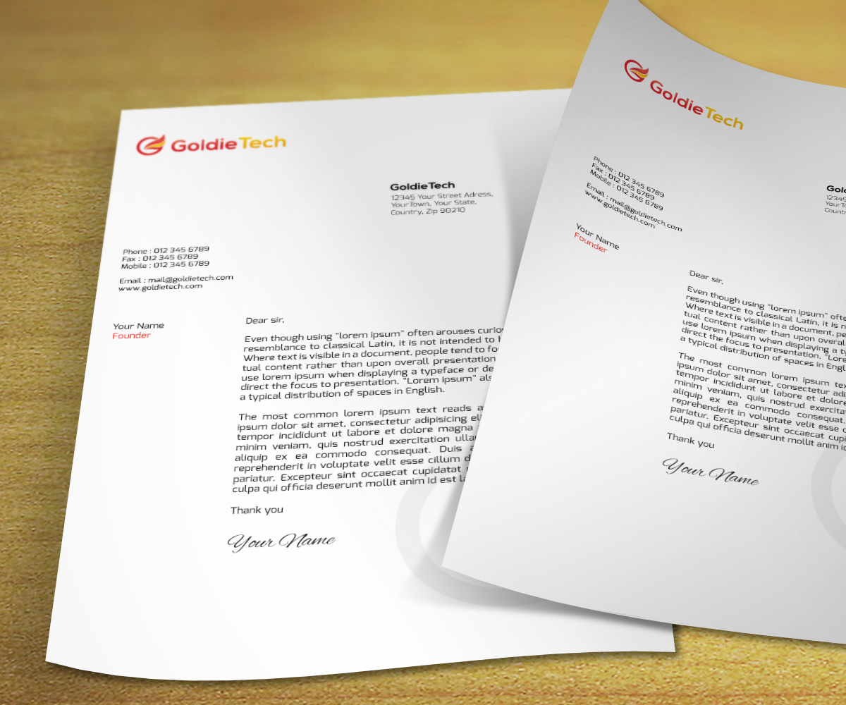 Business Card Design by mouallem zoheir for Goldie Tech Investment Ltd | Design #2943267