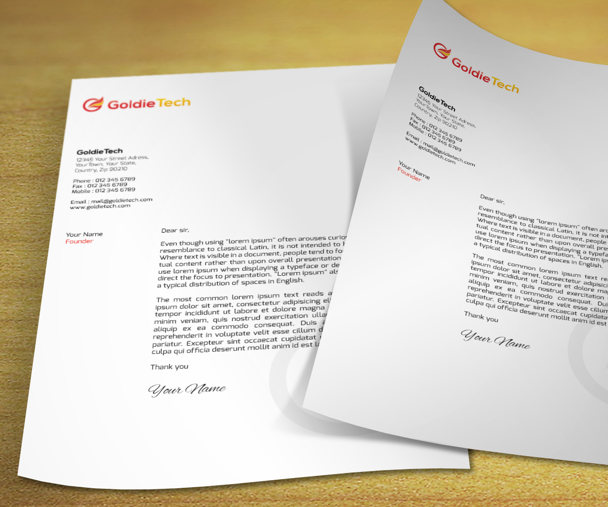 Business Card Design by mouallem zoheir for Goldie Tech Investment Ltd | Design #2943269