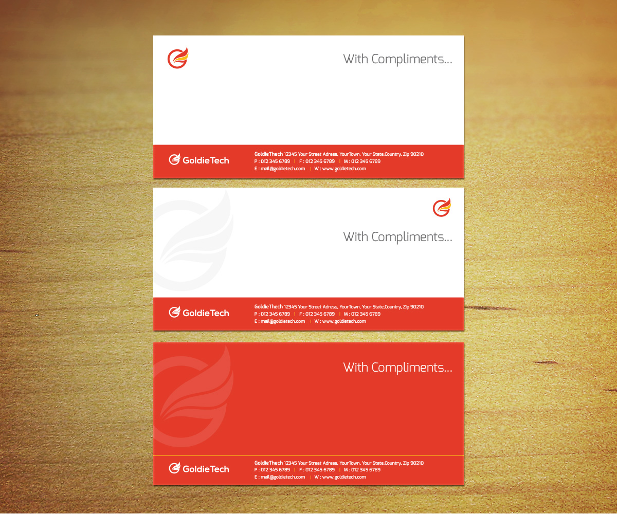 Business Card Design by mouallem zoheir for Goldie Tech Investment Ltd | Design #2950219