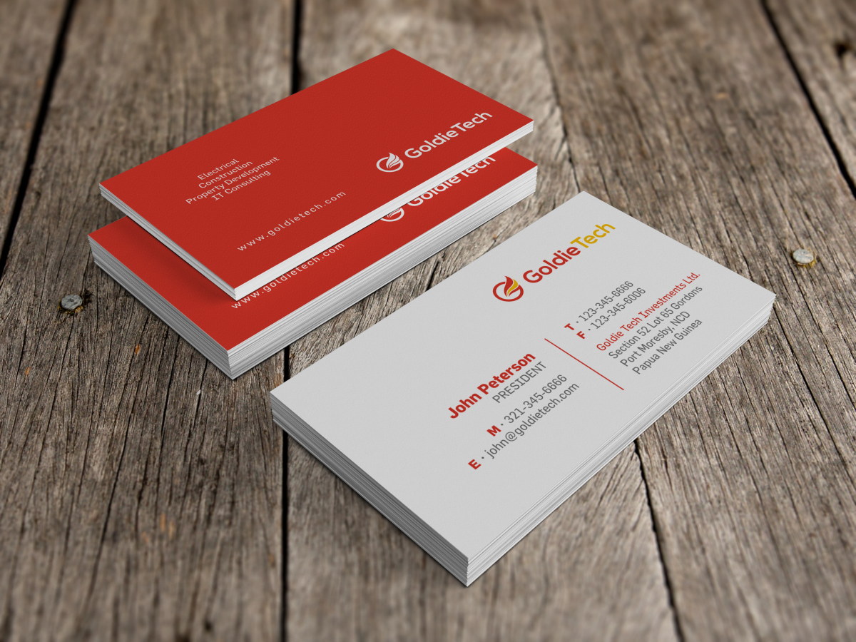 Design de Carte de Visite par HYPdesign pour Goldie Tech Investment Ltd | Design #2933249