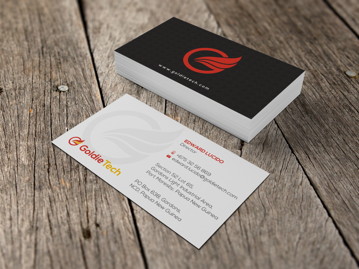 Diseño de Tarjeta de Presentación por HYPdesign para Goldie Tech Investment Ltd | Diseño: #2959461