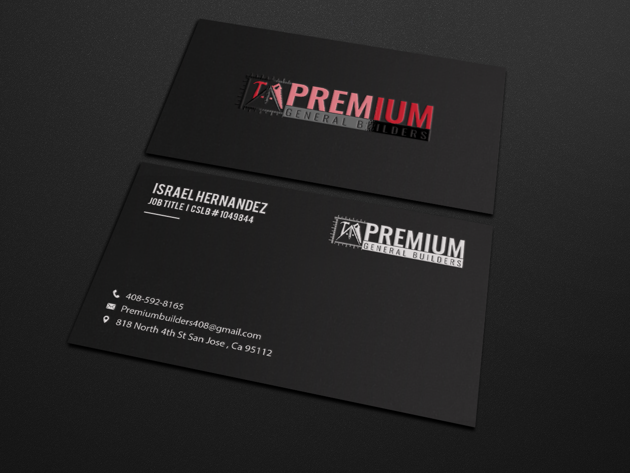 Design de Carte de Visite par Riz' pour Premium General Builders | Design #20973996