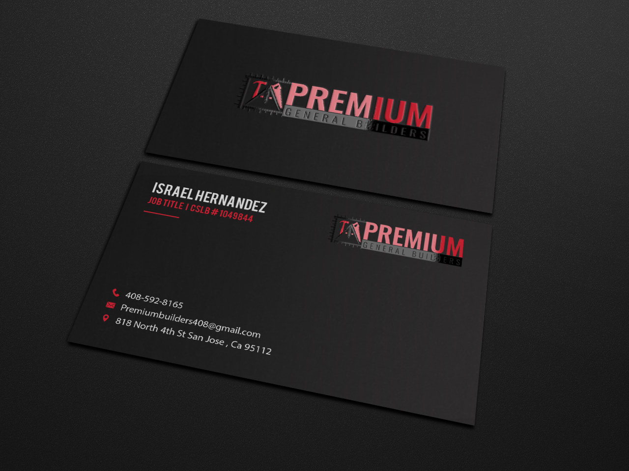 Design de Carte de Visite par Riz' pour Premium General Builders | Design #20973999