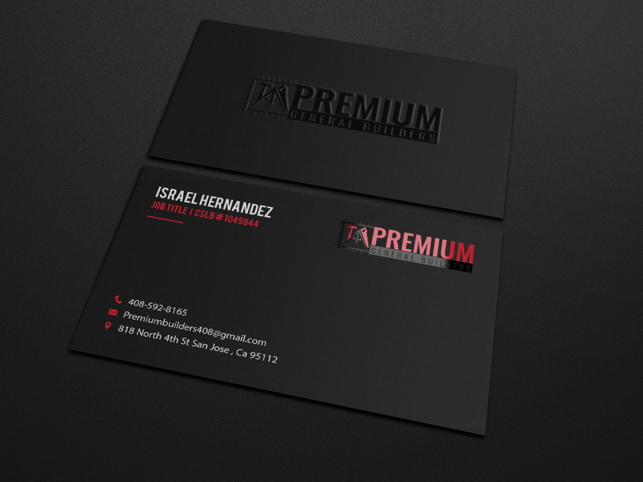 Design de Carte de Visite par Riz' pour Premium General Builders | Design #20974001