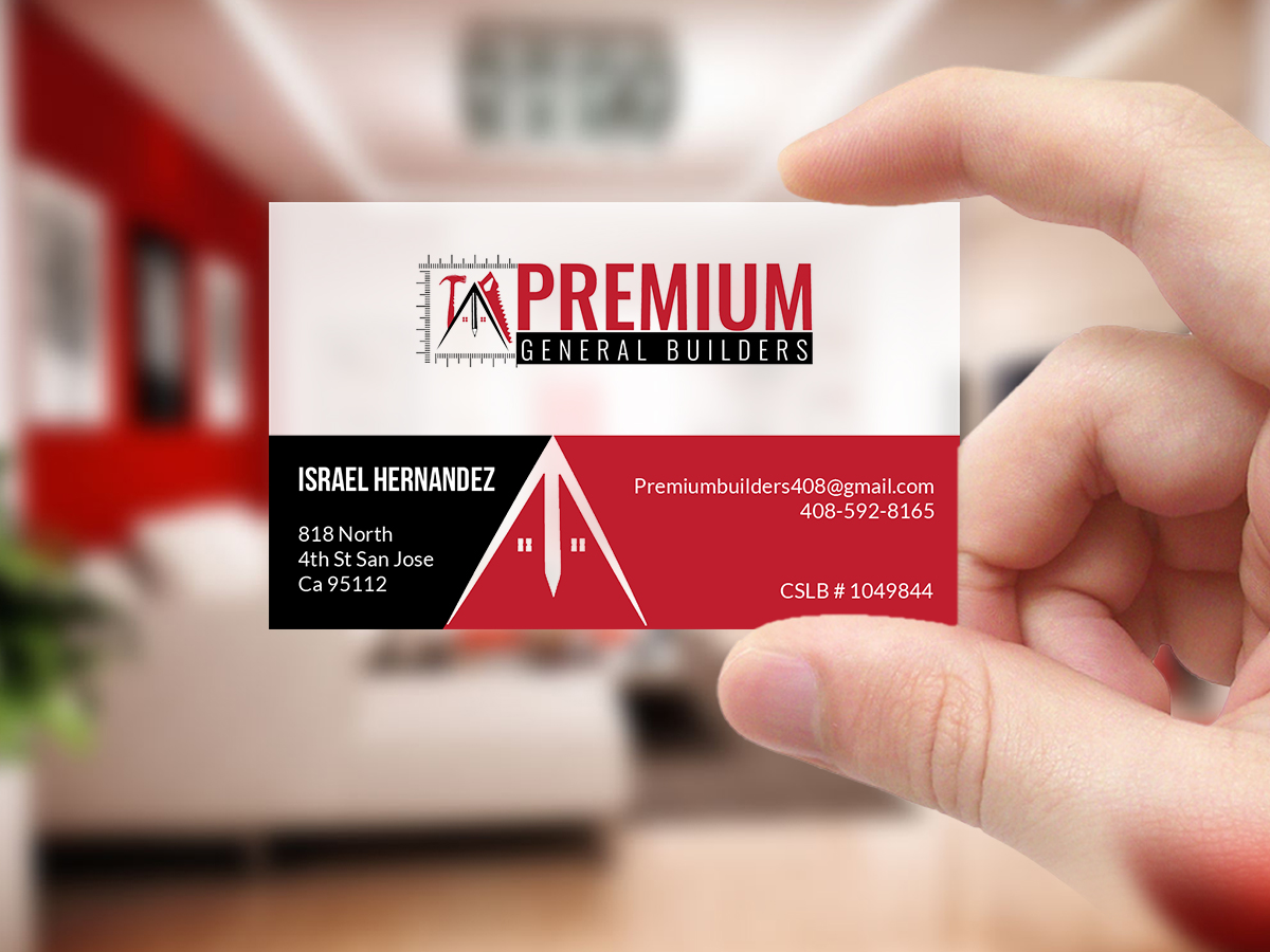 Design de Carte de Visite par Creations Box 2015 pour Premium General Builders | Design #20976884