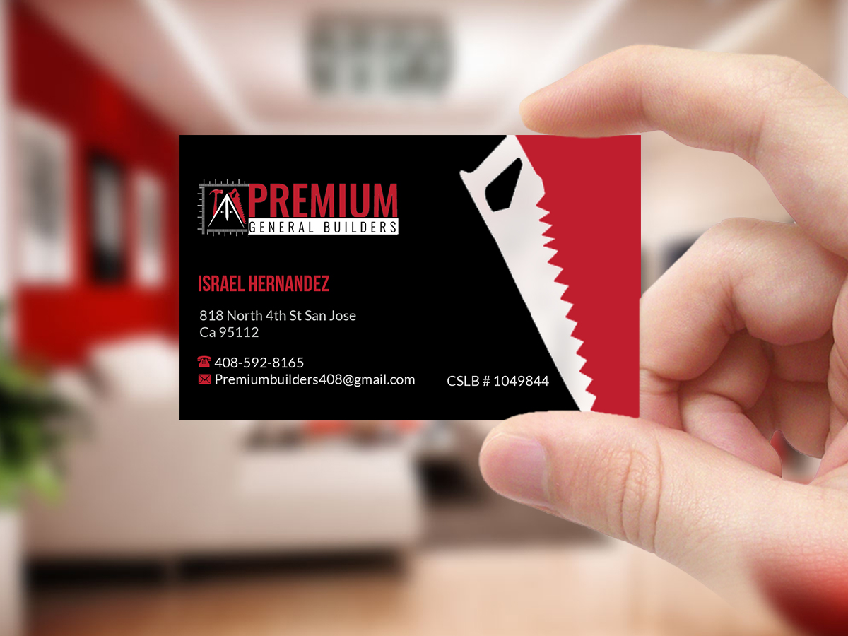 Design de Carte de Visite par Creations Box 2015 pour Premium General Builders | Design #20976890
