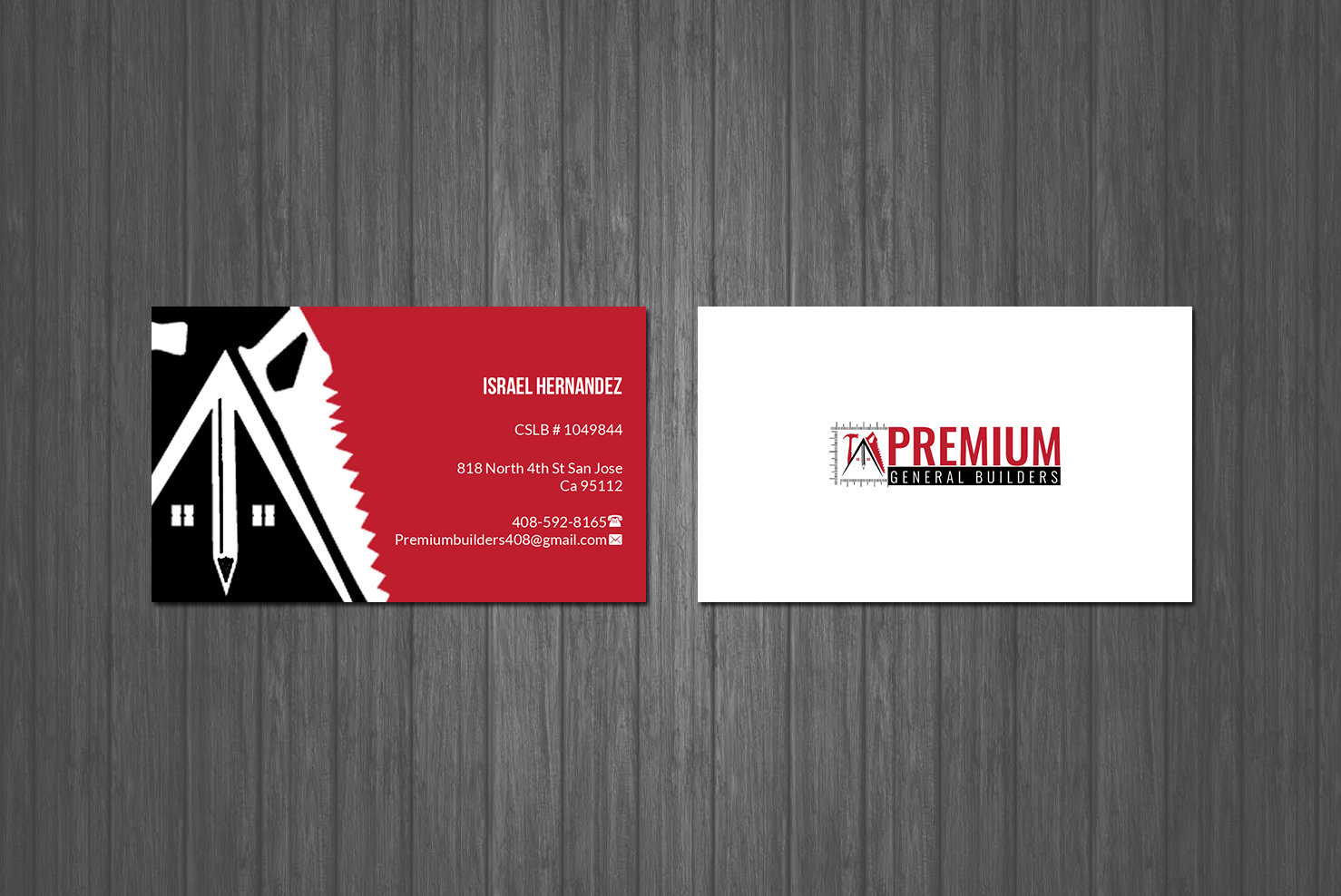 Design de Carte de Visite par Creations Box 2015 pour Premium General Builders | Design #20976894
