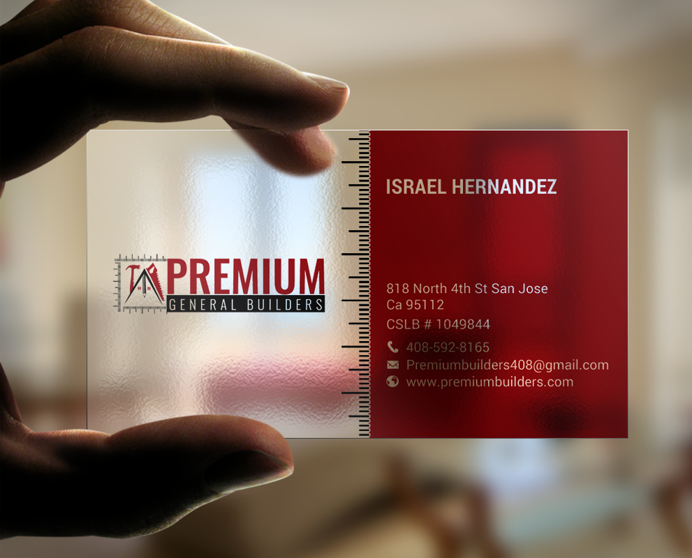Business Card Design by chandrayaan.creative for Premium General Builders | Design #20975559