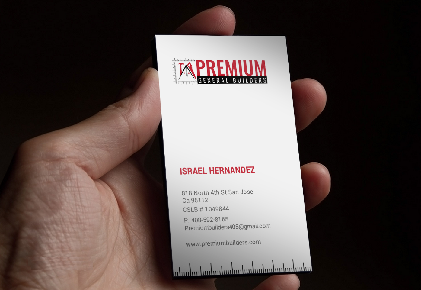 Design de Carte de Visite par chandrayaan.creative pour Premium General Builders | Design #20975581