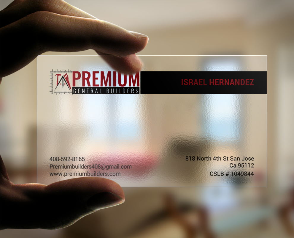 Business Card Design by chandrayaan.creative for Premium General Builders | Design #20975583