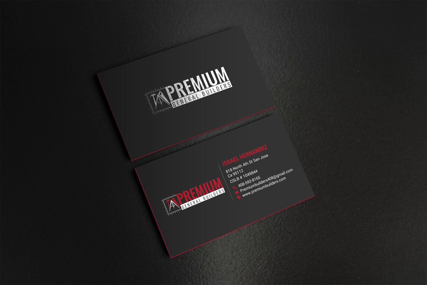 Design de Carte de Visite par chandrayaan.creative pour Premium General Builders | Design #20975620