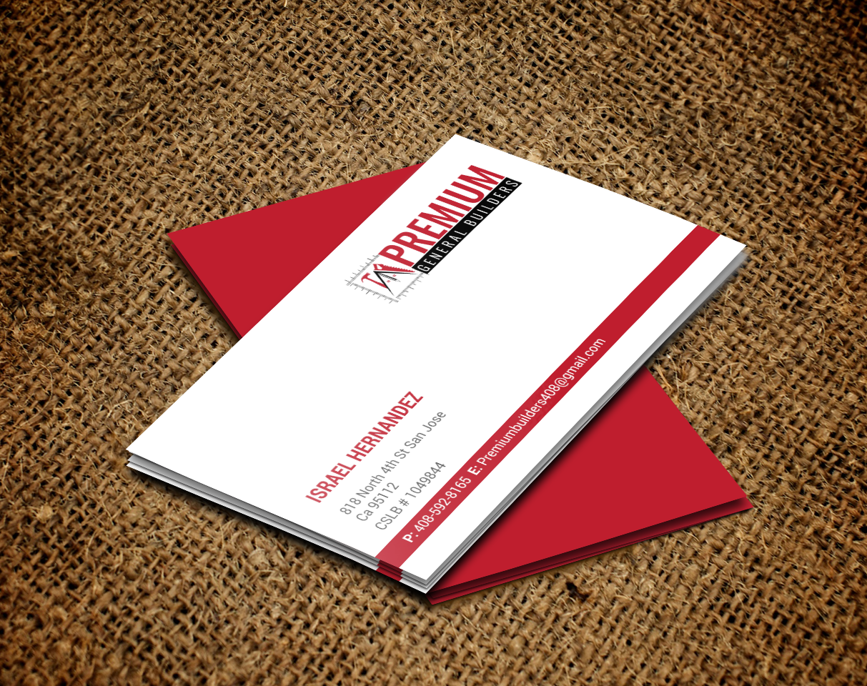 Business Card Design by chandrayaan.creative for Premium General Builders | Design #20978131
