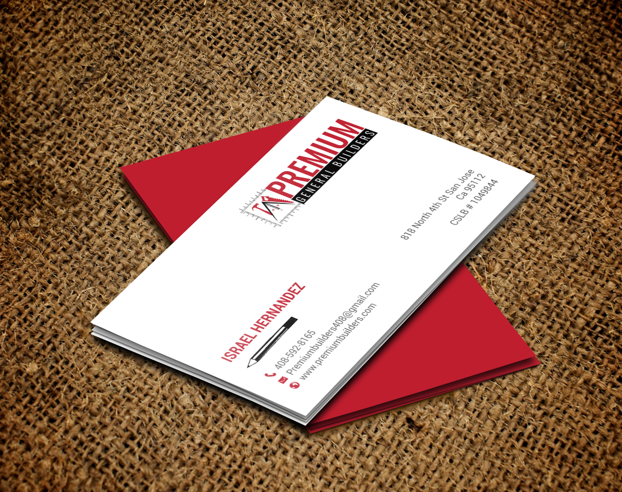 Design de Carte de Visite par chandrayaan.creative pour Premium General Builders | Design #20978132