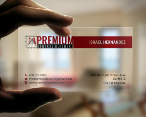 Design de Carte de Visite par chandrayaan.creative pour Premium General Builders | Design #20978134
