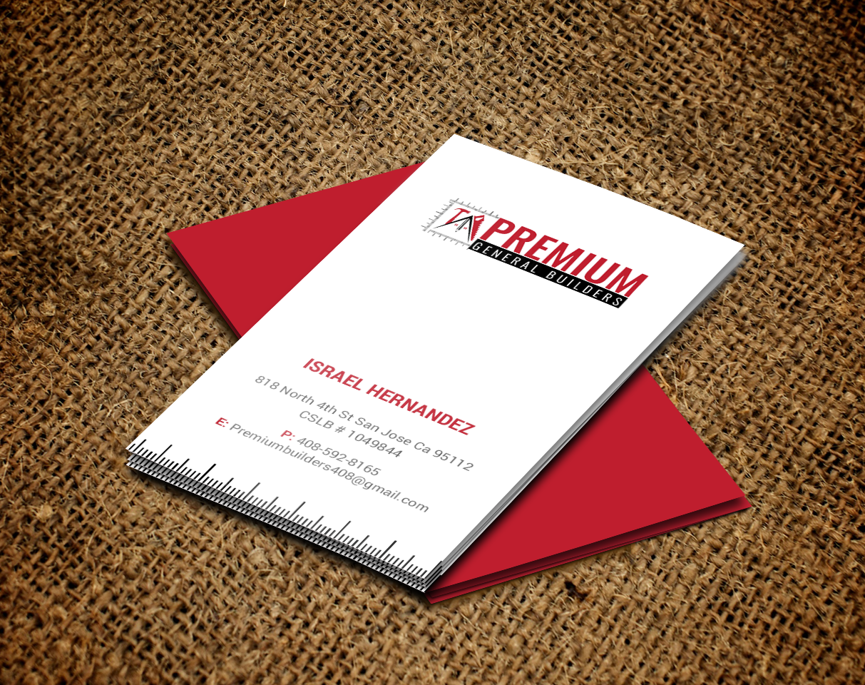 Business Card Design by chandrayaan.creative for Premium General Builders | Design #20978137