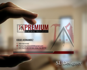 Design de Carte de Visite par SL Designer pour Premium General Builders | Design : #20972935