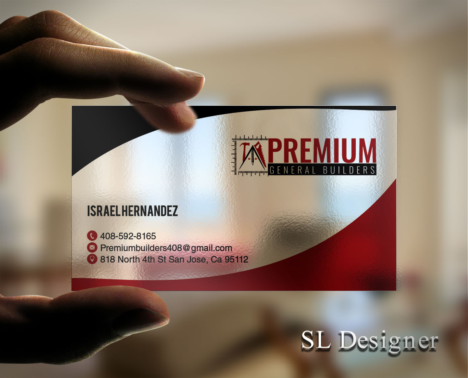 Elegant, Playful, Construction Company Business Card Design for Premium ...