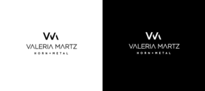 Valeria Martz  / horn + metal (second line) | Logo Design by Birdcage