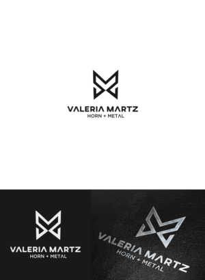 Valeria Martz  / horn + metal (second line) | Logo Design by Graphicsbox
