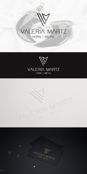 Valeria Martz  / horn + metal (second line) | Logo Design by rivemediadesign