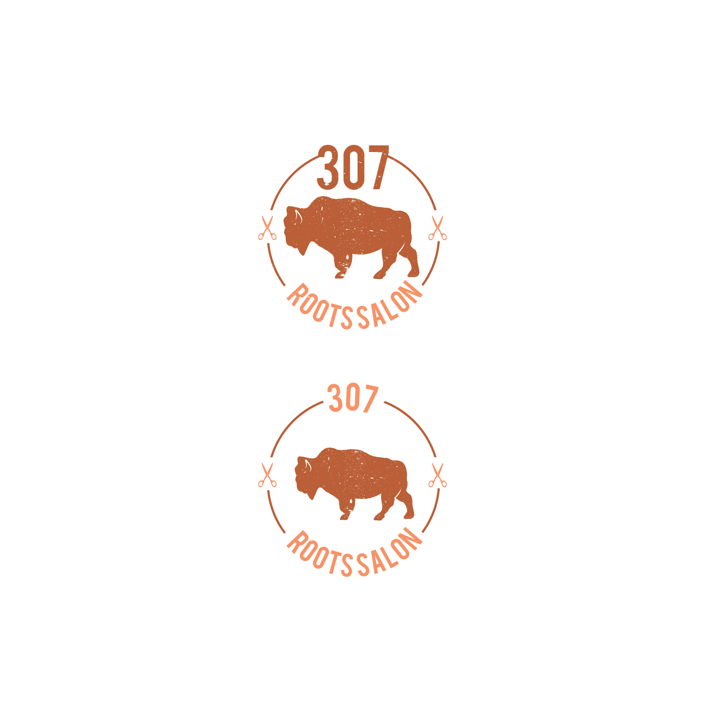 Logo Design by Ves-Boycheva for 307 Roots Salon  | Design #21035627