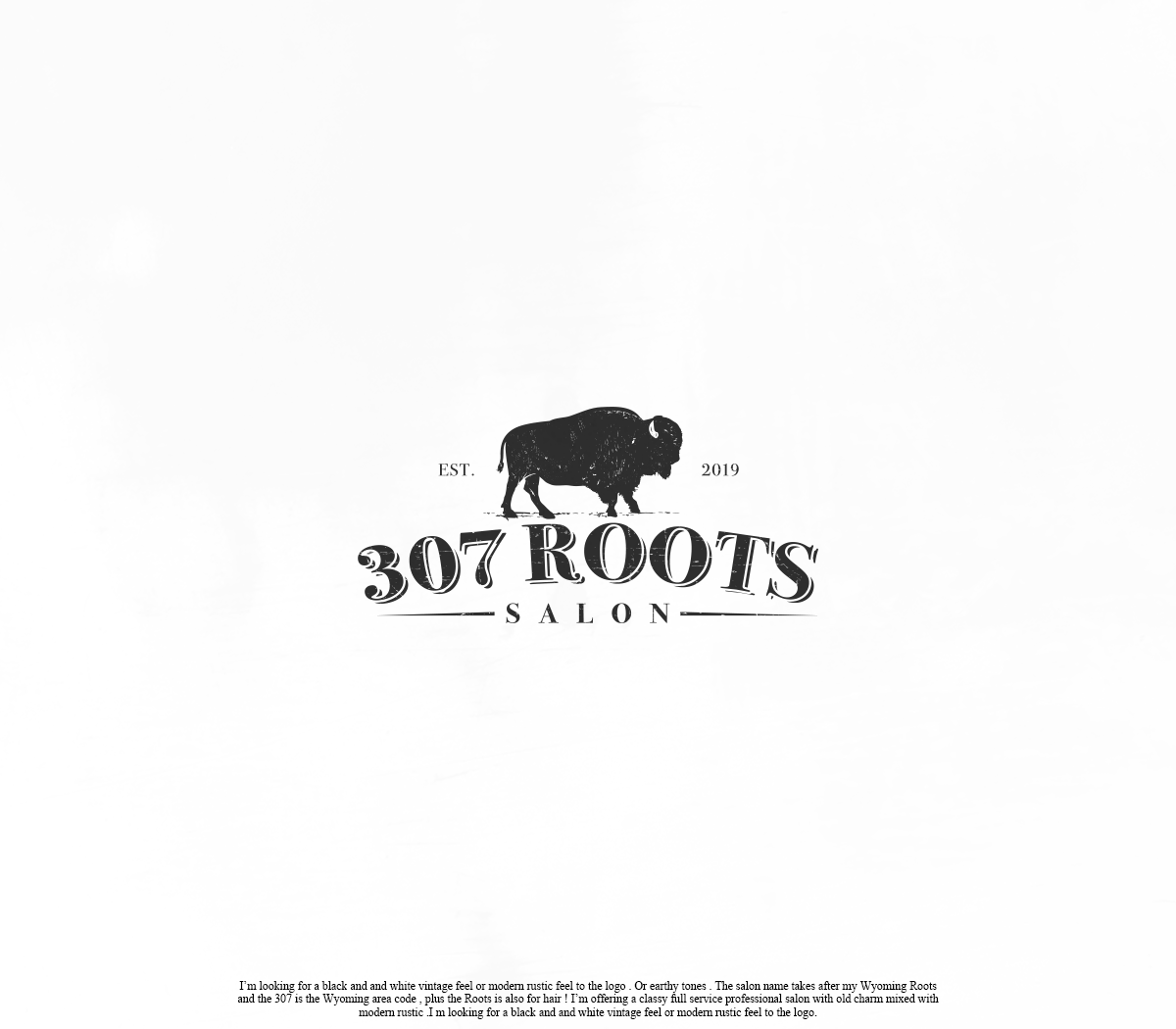 Logo Design by GBDESIGN for 307 Roots Salon  | Design #21042671