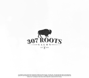 Logo Design by GBDESIGN for 307 Roots Salon  | Design: #21052728