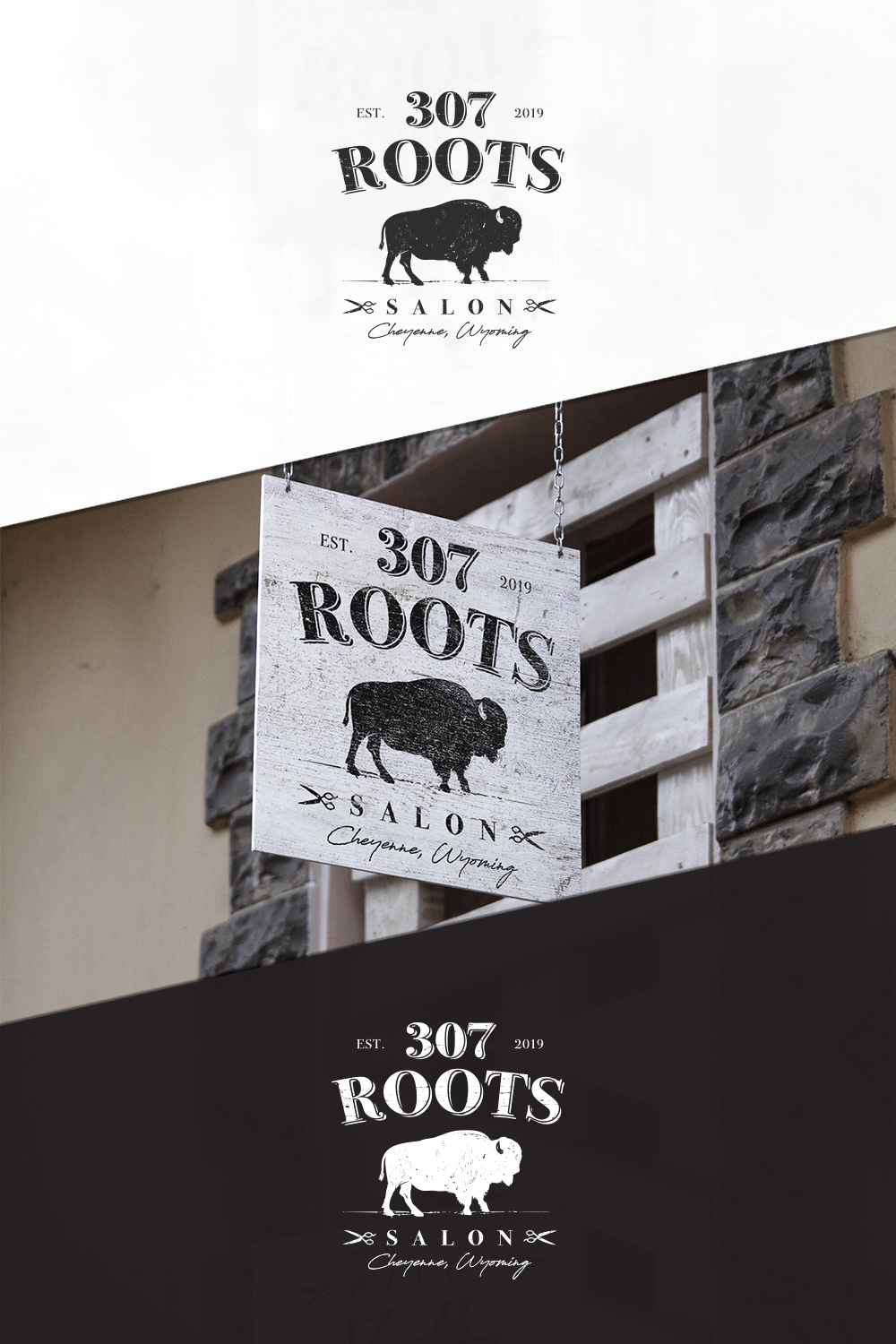 Diseño de Logo por GBDESIGN para 307 Roots Salon  | Diseño #21053486