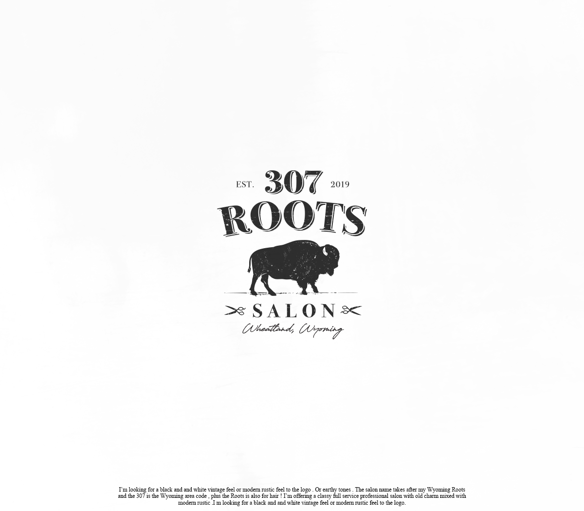 Logo Design by GBDESIGN for 307 Roots Salon  | Design #21053735