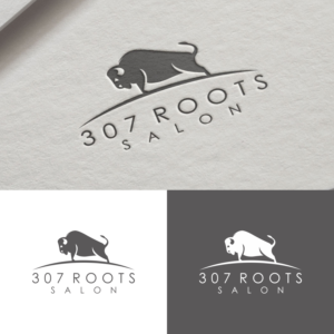 Logo Design by saher khan 2 for 307 Roots Salon  | Design: #21024774