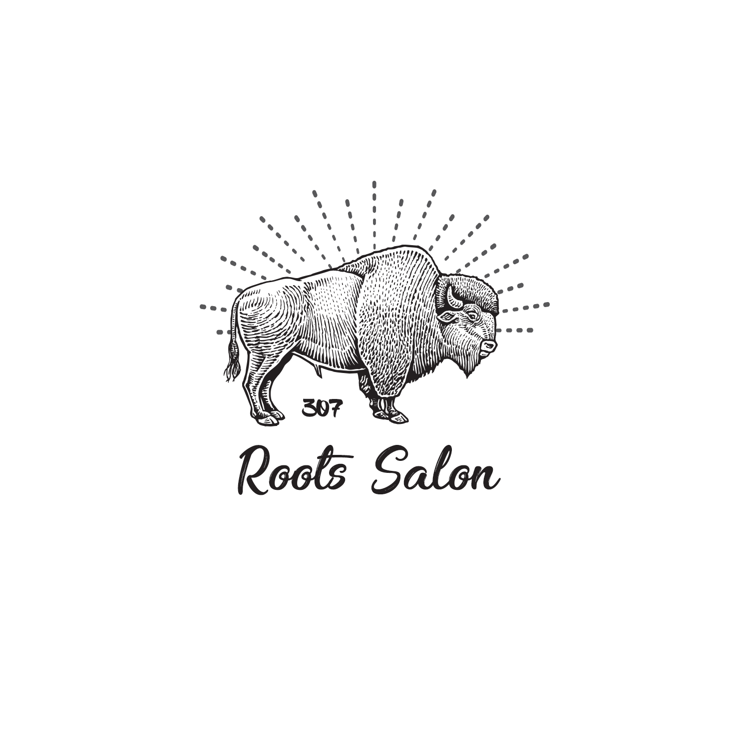 Logo Design by James101 for 307 Roots Salon  | Design #21043546