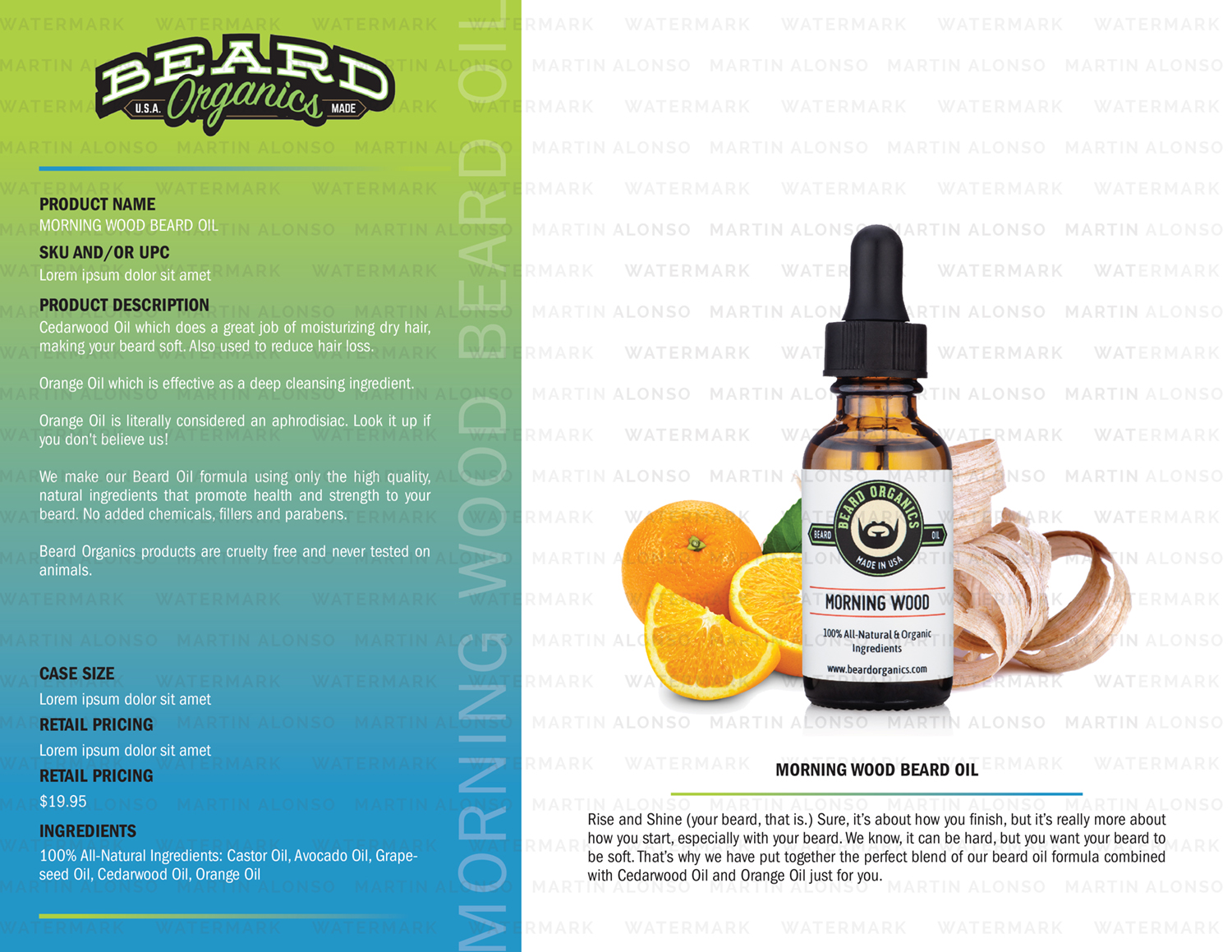 Graphic Design by Martin Alonso for Beard Organics LLC | Design #20974399